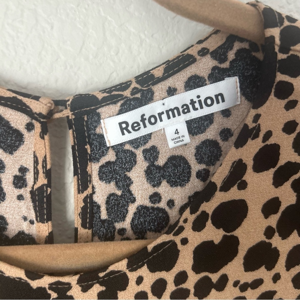 Reformation Port Dress in Leopard - Picture 3 of 5